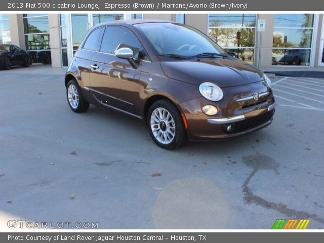 2013 Fiat 500 c cabrio Lounge in Espresso (Brown)