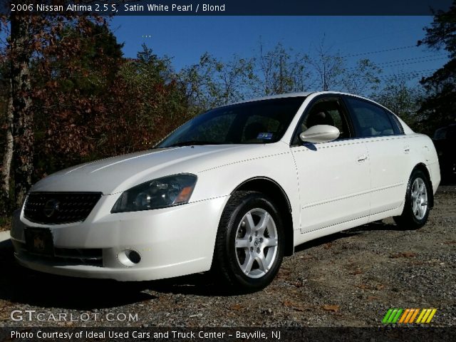 2006 Nissan Altima 2.5 S in Satin White Pearl