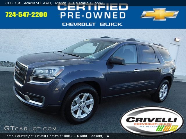 2013 GMC Acadia SLE AWD in Atlantis Blue Metallic