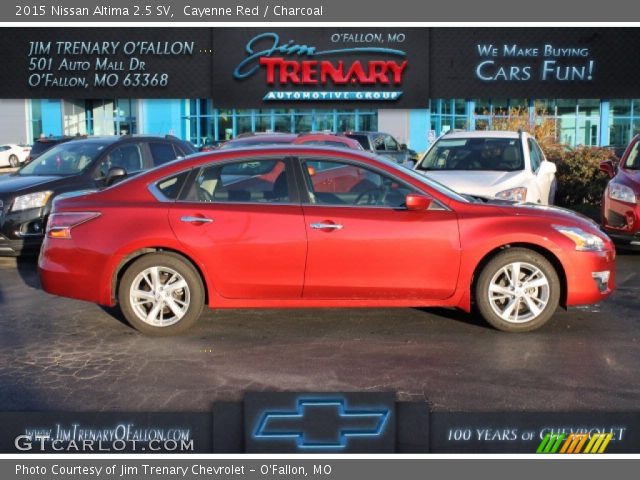2015 Nissan Altima 2.5 SV in Cayenne Red