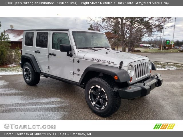 2008 Jeep Wrangler Unlimited Rubicon 4x4 in Bright Silver Metallic