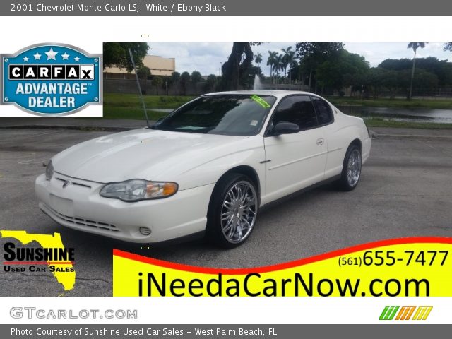 2001 Chevrolet Monte Carlo LS in White