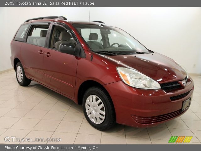 2005 Toyota Sienna LE in Salsa Red Pearl