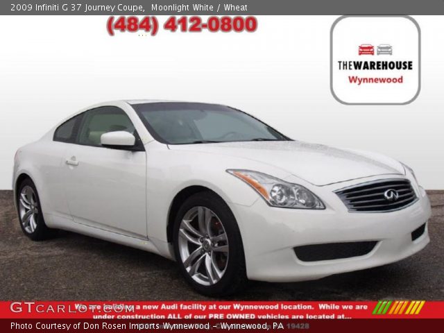 2009 Infiniti G 37 Journey Coupe in Moonlight White