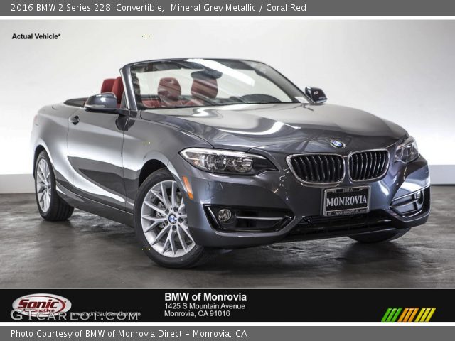 2016 BMW 2 Series 228i Convertible in Mineral Grey Metallic