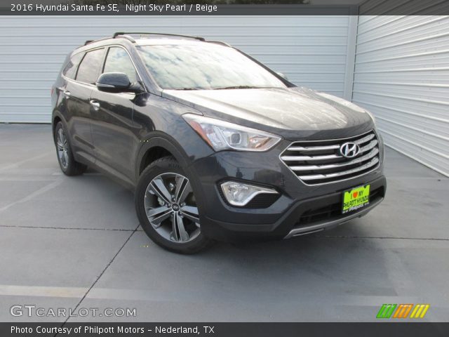 2016 Hyundai Santa Fe SE in Night Sky Pearl