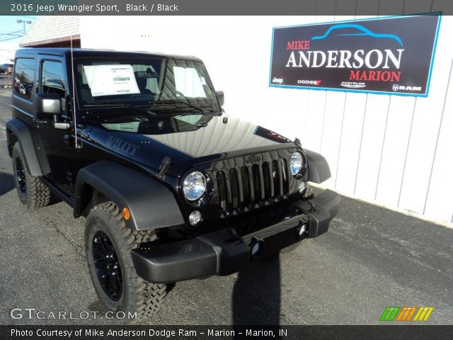 2016 Jeep Wrangler Sport in Black