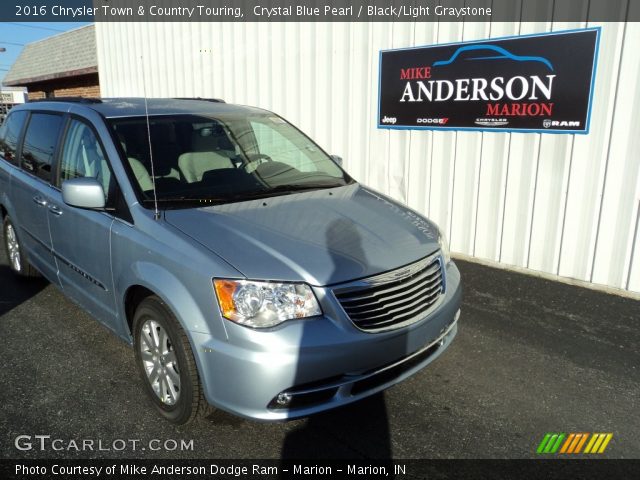 2016 Chrysler Town & Country Touring in Crystal Blue Pearl
