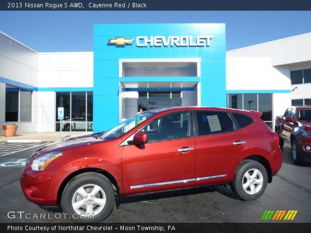2013 Nissan Rogue S AWD in Cayenne Red