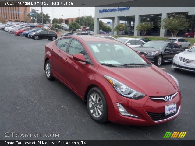 2016 Hyundai Elantra SE in Red