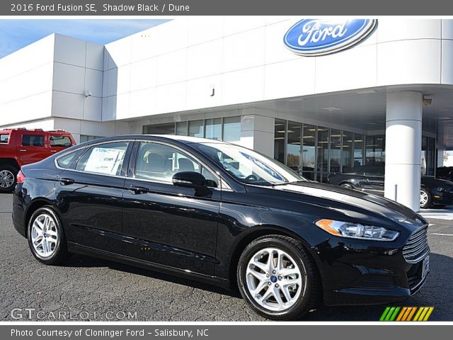 2016 Ford Fusion SE in Shadow Black