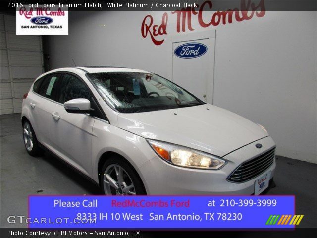 2016 Ford Focus Titanium Hatch in White Platinum