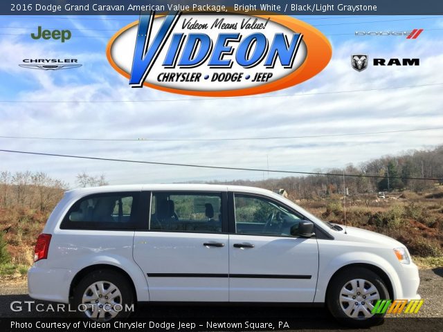 2016 Dodge Grand Caravan American Value Package in Bright White
