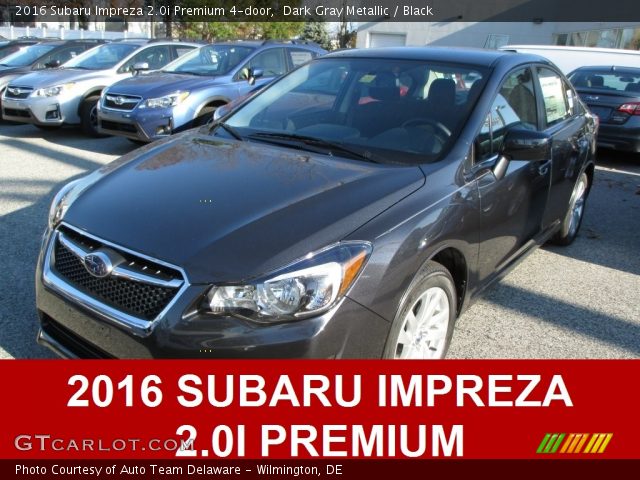 2016 Subaru Impreza 2.0i Premium 4-door in Dark Gray Metallic