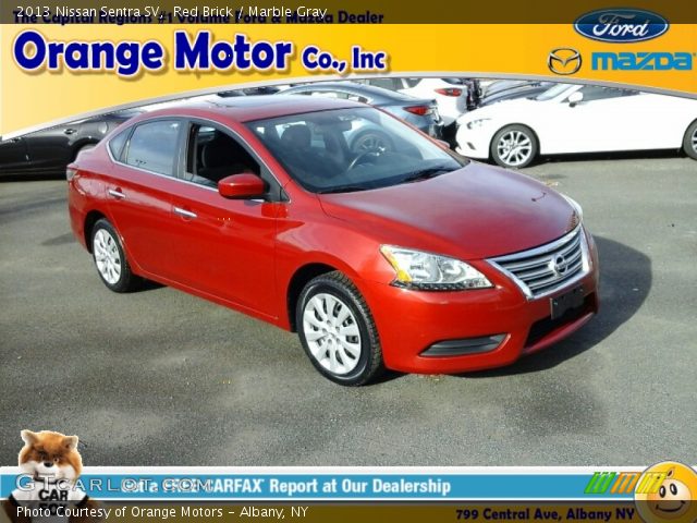 2013 Nissan Sentra SV in Red Brick