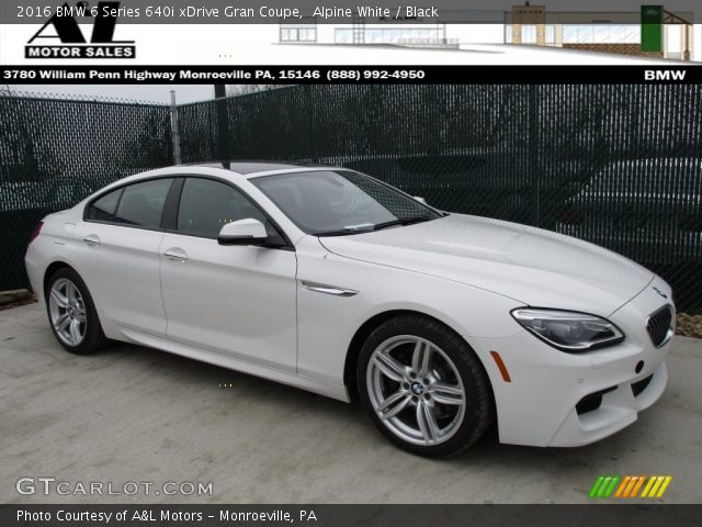 2016 BMW 6 Series 640i xDrive Gran Coupe in Alpine White