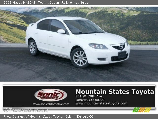 2008 Mazda MAZDA3 i Touring Sedan in Rally White