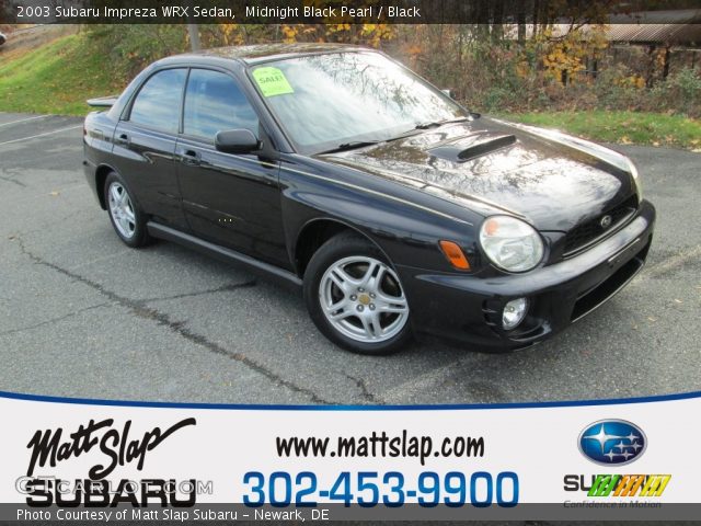 2003 Subaru Impreza WRX Sedan in Midnight Black Pearl