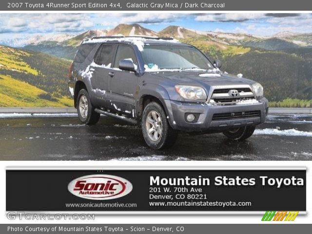 2007 Toyota 4Runner Sport Edition 4x4 in Galactic Gray Mica