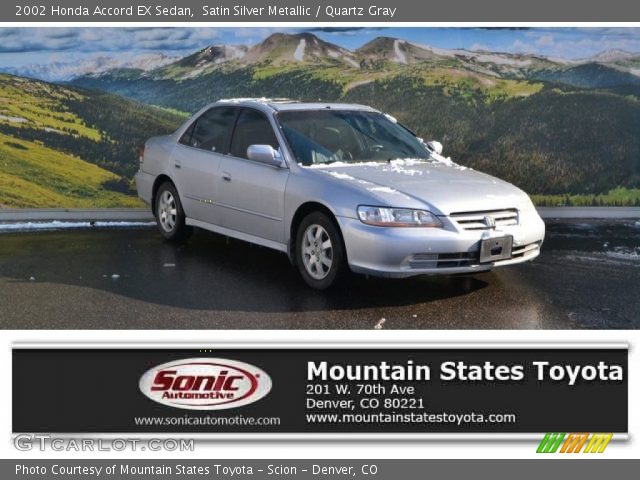 2002 Honda Accord EX Sedan in Satin Silver Metallic
