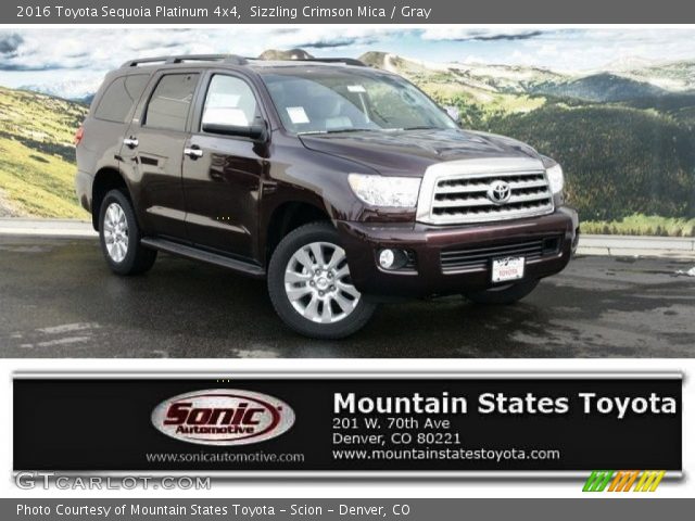 2016 Toyota Sequoia Platinum 4x4 in Sizzling Crimson Mica