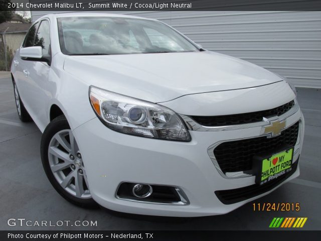 2014 Chevrolet Malibu LT in Summit White