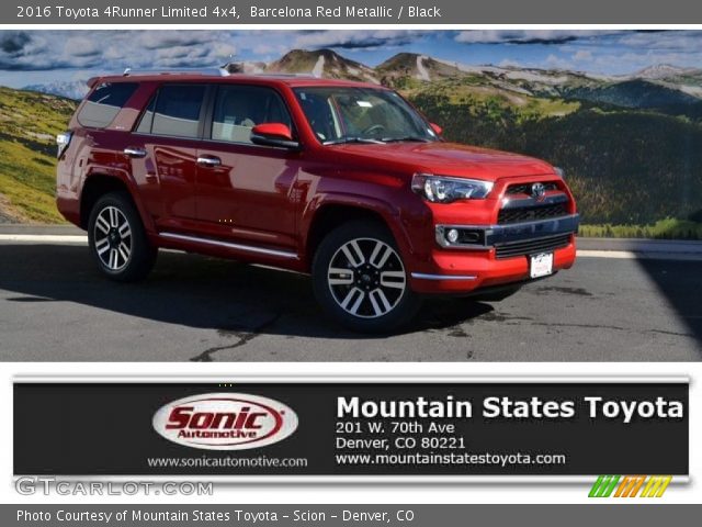 2016 Toyota 4Runner Limited 4x4 in Barcelona Red Metallic