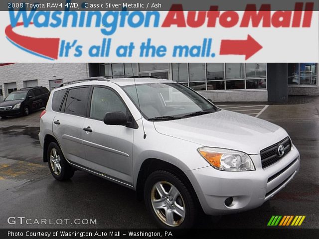 2008 Toyota RAV4 4WD in Classic Silver Metallic