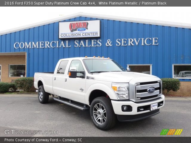 2016 Ford F350 Super Duty Platinum Crew Cab 4x4 in White Platinum Metallic