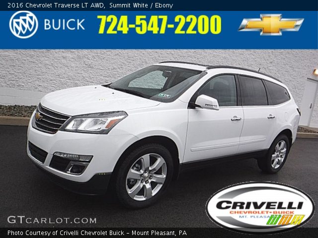 2016 Chevrolet Traverse LT AWD in Summit White