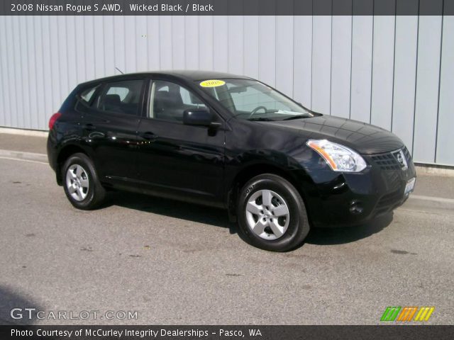 2008 Nissan Rogue S AWD in Wicked Black