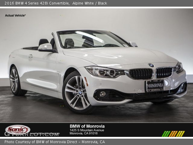2016 BMW 4 Series 428i Convertible in Alpine White
