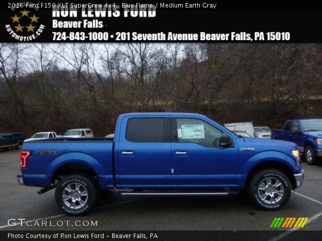 2016 Ford F150 XLT SuperCrew 4x4 in Blue Flame
