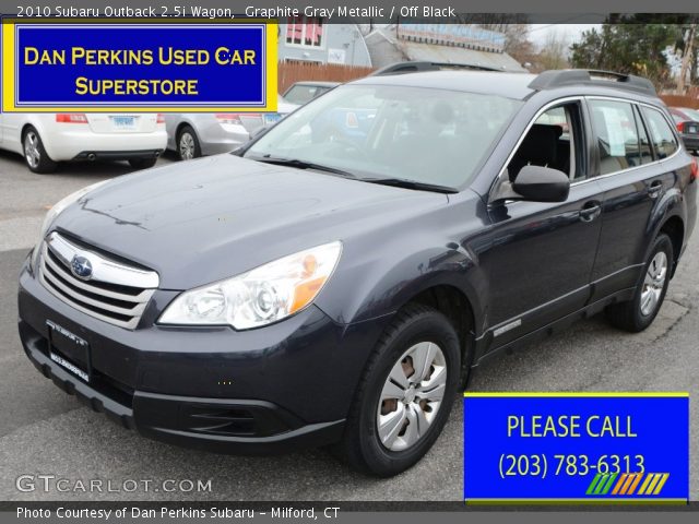 2010 Subaru Outback 2.5i Wagon in Graphite Gray Metallic