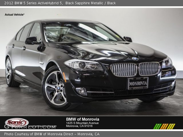 2012 BMW 5 Series ActiveHybrid 5 in Black Sapphire Metallic