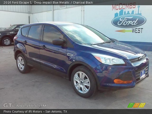 2016 Ford Escape S in Deep Impact Blue Metallic