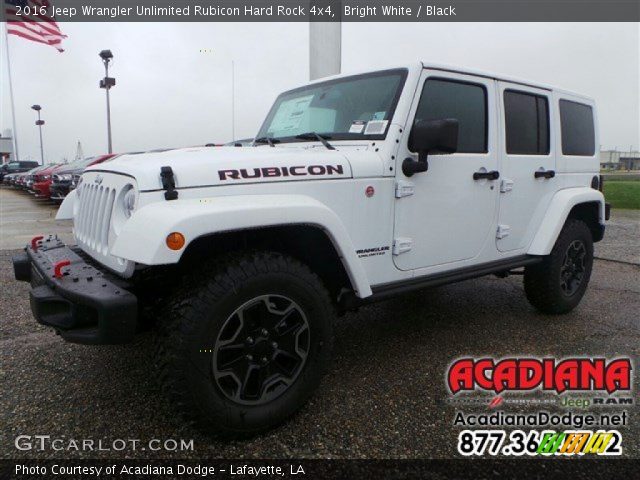 2016 Jeep Wrangler Unlimited Rubicon Hard Rock 4x4 in Bright White
