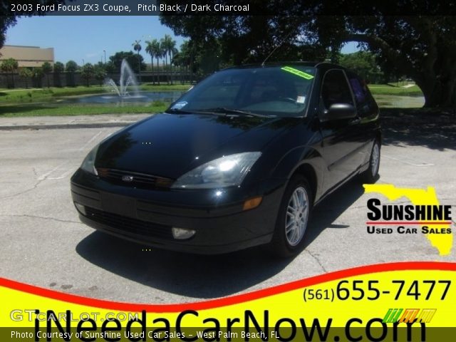 2003 Ford Focus ZX3 Coupe in Pitch Black