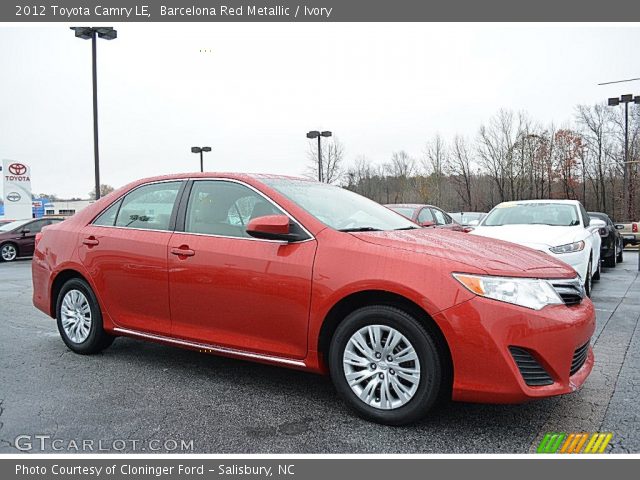 2012 Toyota Camry LE in Barcelona Red Metallic