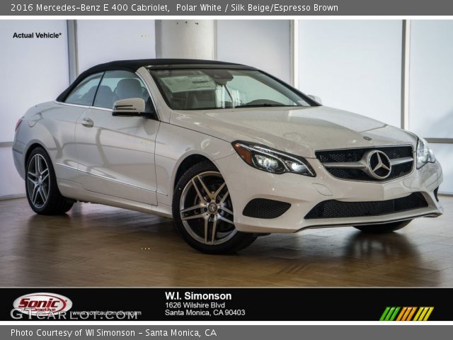 2016 Mercedes-Benz E 400 Cabriolet in Polar White