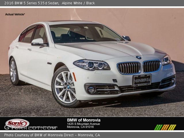 2016 BMW 5 Series 535d Sedan in Alpine White