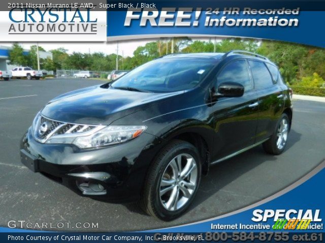2011 Nissan Murano LE AWD in Super Black