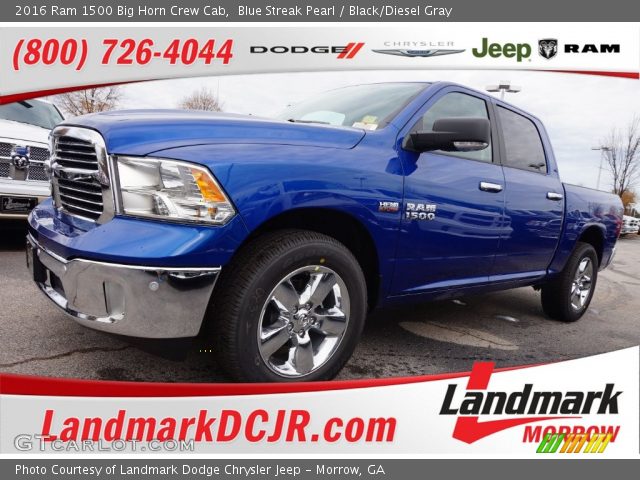 2016 Ram 1500 Big Horn Crew Cab in Blue Streak Pearl