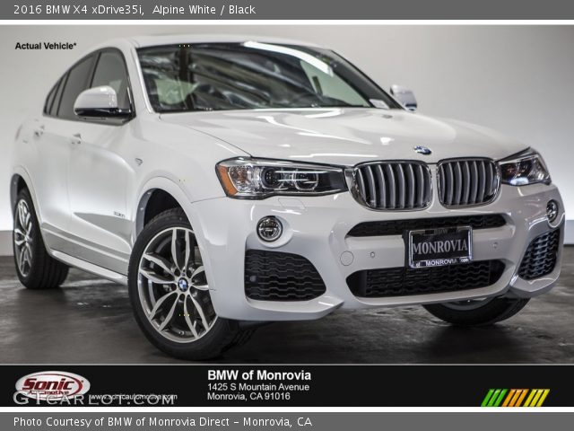 2016 BMW X4 xDrive35i in Alpine White