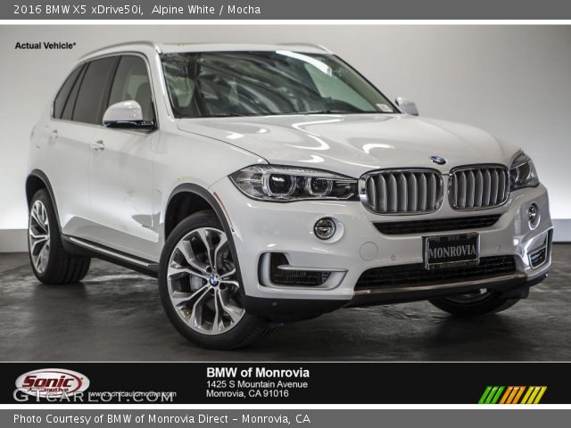 2016 BMW X5 xDrive50i in Alpine White