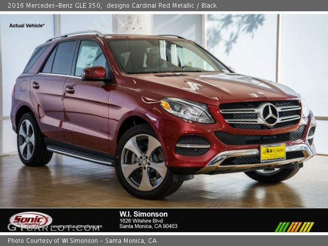 2016 Mercedes-Benz GLE 350 in designo Cardinal Red Metallic