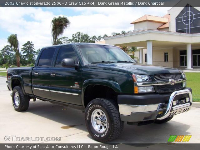 2003 Chevrolet Silverado 2500HD Crew Cab 4x4 in Dark Green Metallic