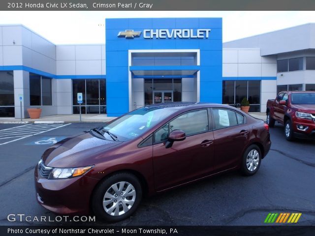 2012 Honda Civic LX Sedan in Crimson Pearl