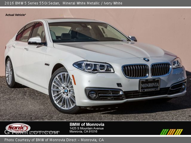 2016 BMW 5 Series 550i Sedan in Mineral White Metallic