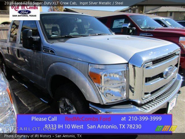 2016 Ford F250 Super Duty XLT Crew Cab in Ingot Silver Metallic